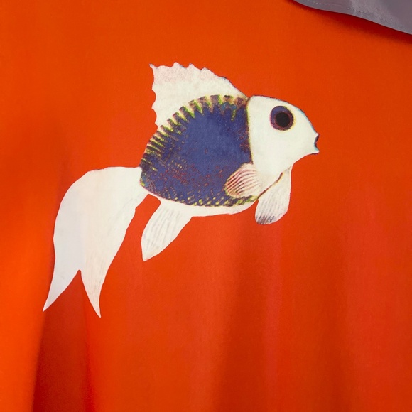 DE LA MER 1981 OS Silk Goldfish Mini Dress - Picture 7 of 9